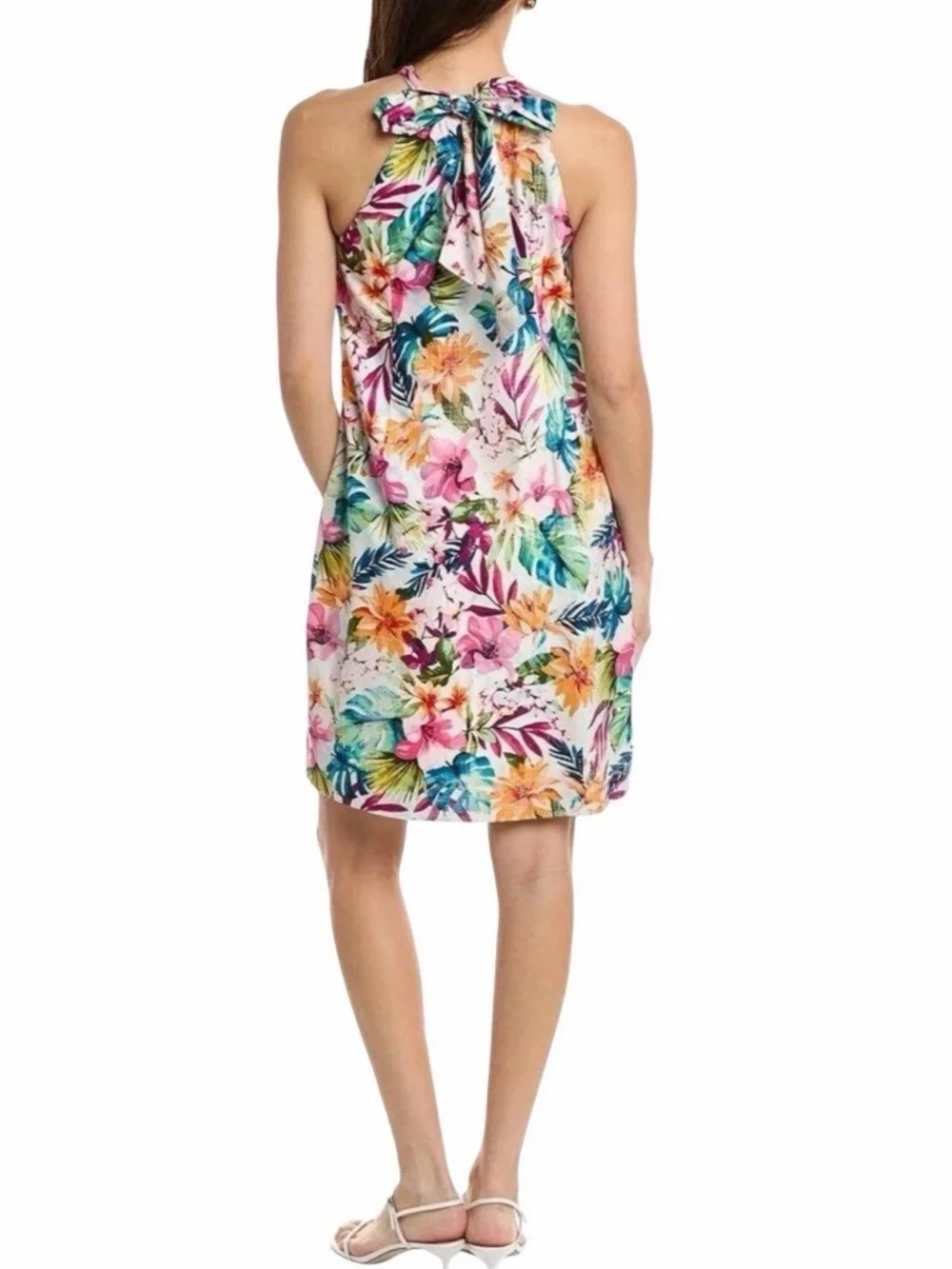 Tommy Bahama Garden of Hope and Courage Silk Dress Size SP - Picture 2 of 10